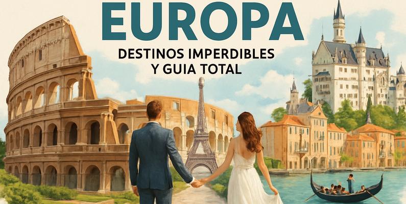 Luna de miel Europa: destinos imperdibles y guía total 2026