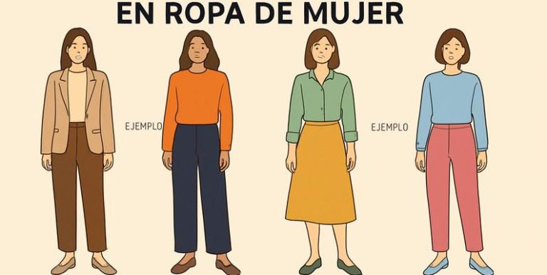 Mujer sonriente revisando opciones de ropa de colores variados sobre una cama, combinando prendas con atención